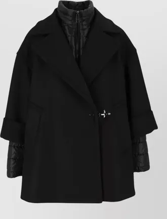 Fay wool blend single breasted coat