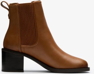 Clarks Chamberly Top Tan Leather