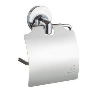 Trade Shop Trade Shop - Porta Rotolo Carta Igienica Con Copertura Fissaggio A Parete Arredo Bagno 79809