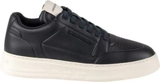 Emporio Armani Stijlvolle en Trendy Sneakers - Heren - Sneakers - Blauw - 41 EU - Schoenen