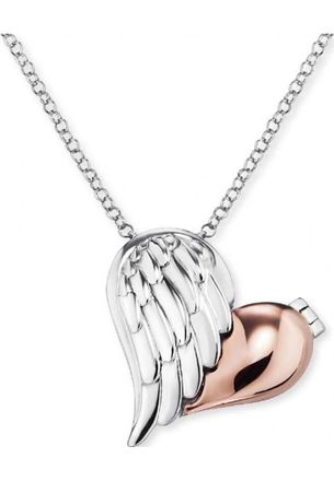 Engelsrufer Womens ERN-WITHLOVE-02-BI Ladies Heartwing Necklace Silver Sterling - One Size