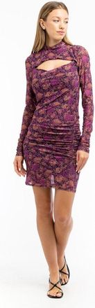 Patrizia Pepe Purple Polyester Casual Womens Dress