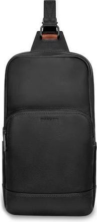 Champs Luggage Onyx Leather Sling Bag in Black at Nordstrom Rack
