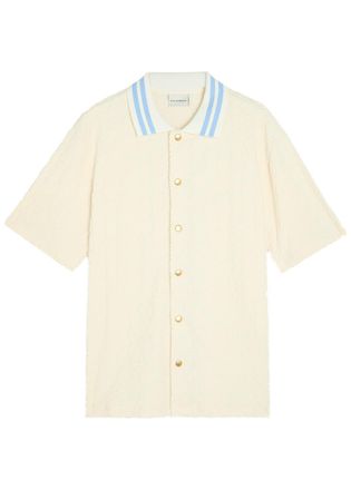 Dr&ocirc;le de Monsieur DR&Ocirc;LE DE Monsieur Monogramme Terry Cotton Shirt - Off White - L