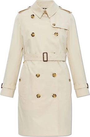Burberry Kensington Trenchcoat - Dames - Trenchcoats - Beige - XS - Katoen - Jassen