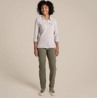 Craghoppers Dames/Dames NosiLife Pro III shirt met lange mouwen (Zachte champignon)