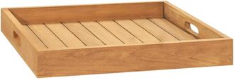 vidaXL Bandeja De Madera De Teca Maciza 50x50 Cm Vidaxl