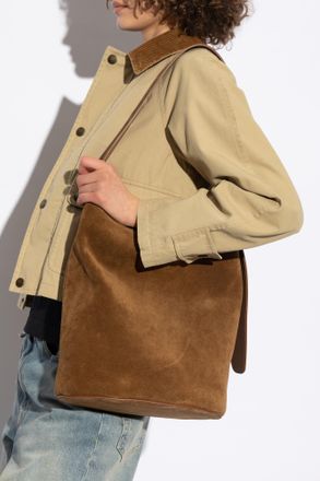 LI&Eacute; STUDIO Suede The Norma Bag In Shopper Style, Womens, Brown