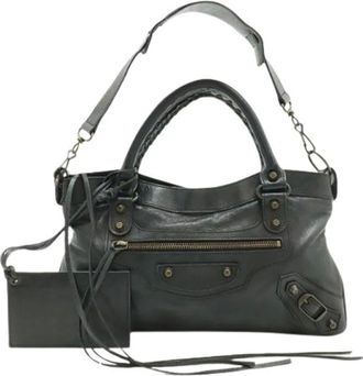 Balenciaga Pre-owned Handbags, female, Black, Size: ONE SIZE Pre-owned Vintage Shoulder Bag