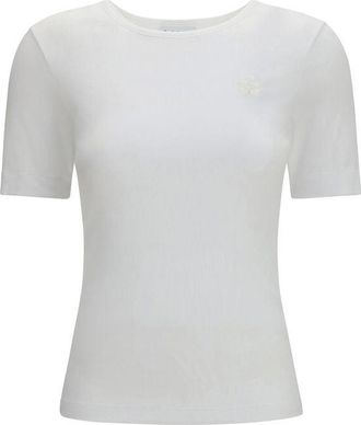 Ganni Witte Katoenen T-Shirt