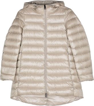 Herno Beige Quilted Hood Jacket