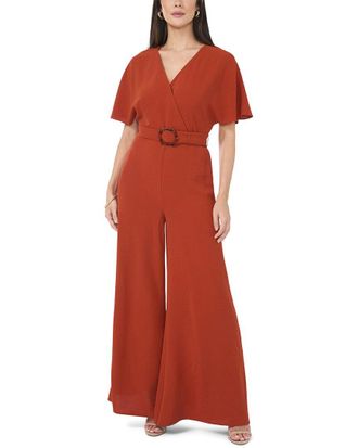Vince Camuto Plunge V Neck Maxi Jumpsuit