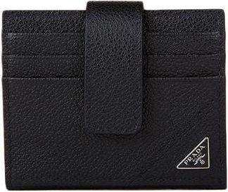 Prada Mens Wallet Black Calfskin Bags
