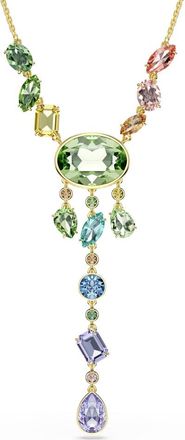 Swarovski Gema Gold-Tone Plated Crystal Necklace