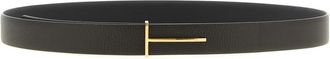 Tom Ford Icon Grain Leather Reversible Belt - male - Tom Ford - Belts - Multicolor - 100 CM - Accessories