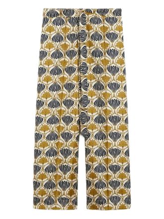 Max Mara Timec silk trousers - Yellow