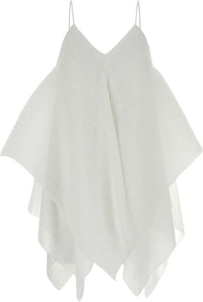 J.W.Anderson Mouwloze Top - Dames - Tops zonder mouwen - Wit - XS - Polyester - Tops
