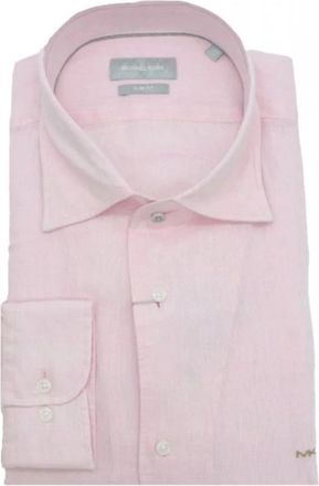 Michael Kors Shirts > Casual Shirts - Heren - Casual Overhemden - Roze - 3XL - Overhemden