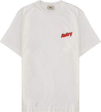 Autry White Logo Crew Neck T-Shirt