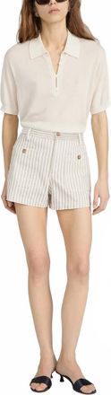 Frame Denim Cruise Short In Flax Stripe