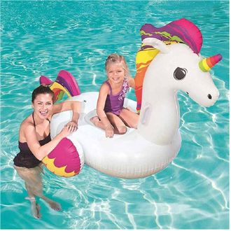 Trade Shop Trade Shop - Unicorno Fashion Luxury Cavalcabile Gigante 150 X 117 Cm Cavallo Arcobaleno