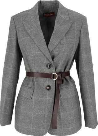 Max Mara Blazer Quagga - Jackets - Mujer - Gris - 2XS