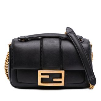 Fendi Pre-owned Fendi Mini Nappa Apolo Chain Baguette Shoulder Bag 8BS045 ACNX 209 0189