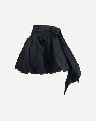 Blumarine Taffeta Skirt with Side Bow Female 40
