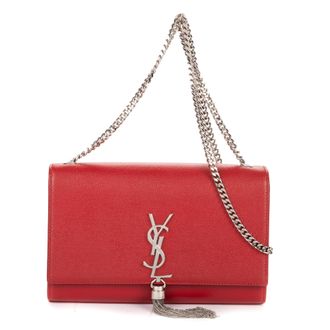 Saint Laurent Pre-owned Womens Medium Kate Bag Shoulder Bag - Red - One Size