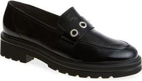 Paul Green Billie Lug Sole Loafer in Black Crinkled Patent at Nordstrom Rack, Size 10.5Us / 8Uk