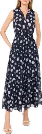 1.State High Neck Maxi Dress in Indigo Night at Nordstrom Rack, Size X-Large