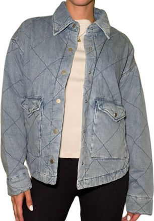 Wishlist Quilted Jacket In Denim