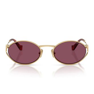 Miu Miu Sunglasses Mu52 Y 5 Ak20 Y Gold/Dark Violet Women