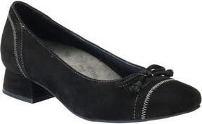 David Tate Heritage Cap Toe Pump in Black Suede at Nordstrom Rack, Size 9.5