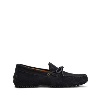Tod's Tods, Loafers, male, Gray, Size: 8 1/2 US Tie-detail Loafers