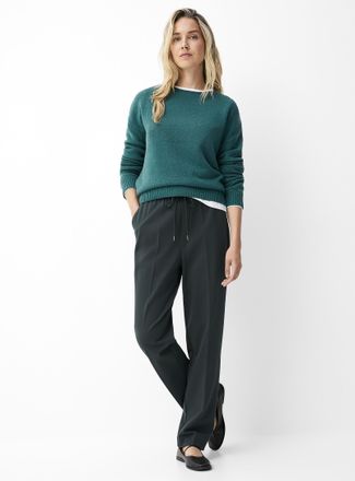 Contemporaine Womens Stretch ponte weave jogger Fit: Slim leg, high rise