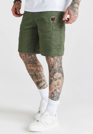 Siksilk Mens Green Cargo Shorts XXL