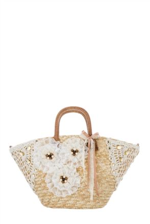 Alex Max Womens Straw Diva Tote Bag In Beige