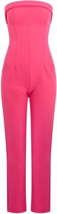 Philosophy di Lorenzo Serafini Strapless Jumpsuit - Dames - Jumpsuits - Roze - 2XS - Leer - Jumpsuits & Playsuits