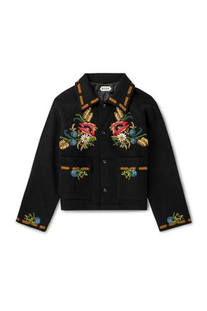 Bode Aquitaine Beaded Wool Jacket