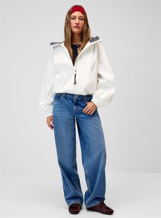 Twik Womens Contrast inner hooded jacket