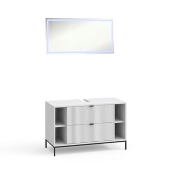 Vicco Conjunto De Muebles De Ba&ntilde;o Eliza, Blanco, 2 Partes, Vicco