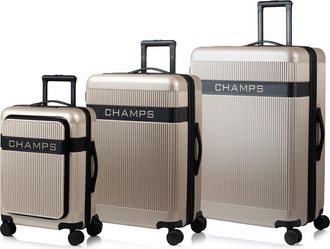 Champs Luggage Onyx II 3-Piece Hardside Luggage Set in Sand at Nordstrom Rack