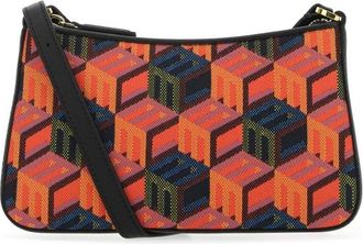MCM Embroidered Fabric Rockstar Crossbody Bag