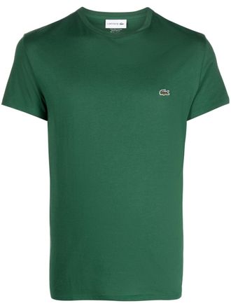 Lacoste logo-patch T-shirt - men - Pima Cotton - 7 - Green