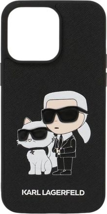 Karl Lagerfeld i Phone 13 Pro Max Hoesje Choupette - unisex - Telefoonaccessoires - Zwart - ONE Size - Accessoires