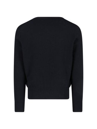 Ami Mens Ami Sweaters Black Wool