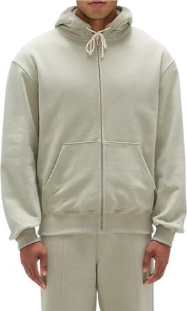New Balance Made In USA Full Zip Hoodie Asia Sizing Olivine MP51547OVN
