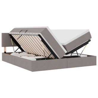 vidaXL Letto Con Contenitore Con Testiera 2 Pz Talpa Pelle Sintetica Vidaxl
