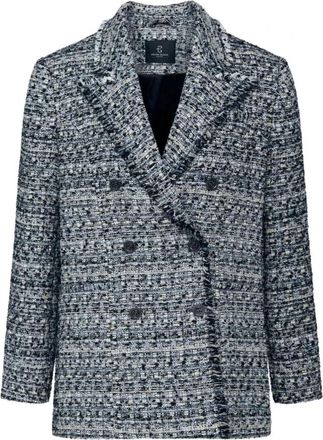 Bruuns Bazaar Trillium Jolana Blazer - Dames - Blazers - Blauw - S - Wol - Jassen